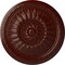 Ekena Millwork Temple Ceiling Medallion (Fits Canopies up to 9 1/4"), Hnd-Painted Brushed Mahogany, 24"OD x 1 5/8"P CM24TEBMF - alternate 1